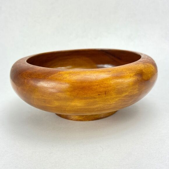 Wood trinkets key bowl marble colour, small planter, or catchall. - Picture 4 of 11